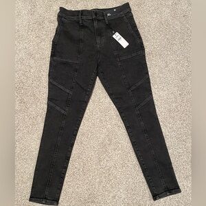 NWT Express High Rise Moto Jeans (8R) retail $88